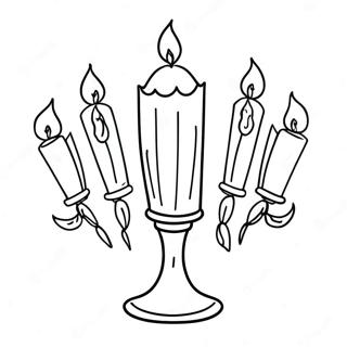 Shabbos-kynttilänsytytys värityssivu | Shabbos värityssivu