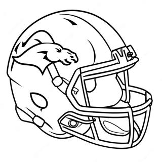 Denver Broncos -kypärä värityssivu | Broncos värityssivu