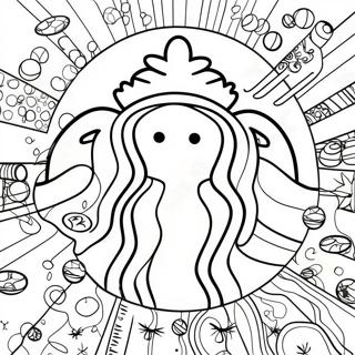 Starbucks Kawaii Värityskuvat