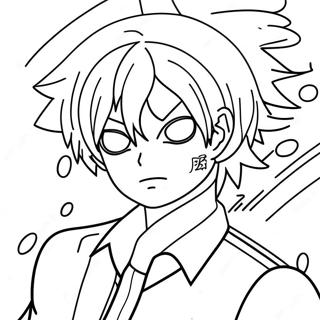 Todoroki Värittämissivu | Todoroki värityssivu