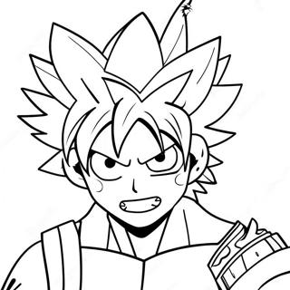 Räjähtävä Bakugo toiminta värityssivu | Bakugo värityssivu