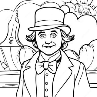 Willy Wonka värityssivu | Willy Wonka värityssivu