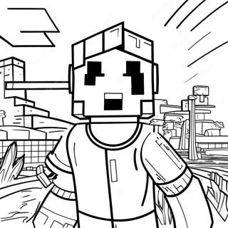 Minecraft Steve värityssivu | Minecraft Steve värityssivu
