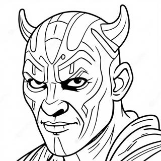 Darth Maul -värityssivu | Darth Maul värityssivu