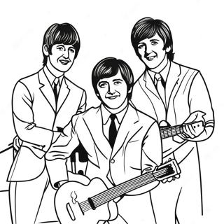 Beatles värityssivulla | Beatles värityssivu