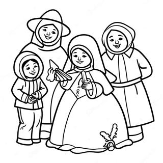 Las Posadas värityskuva | Las Posadas värityssivu