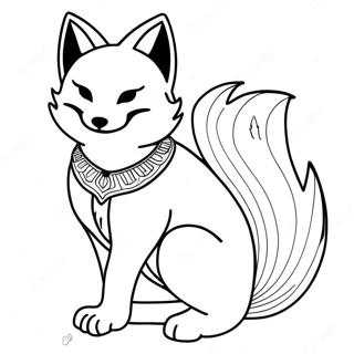 Kitsune värityssivu | Kitsune värityssivu