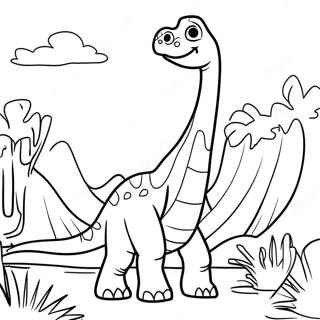 Brachiosaurus värittämissivu | Brachiosaurus värityssivu