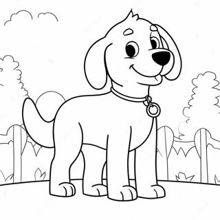 Clifford, suuri punainen koira -värityssivu | Clifford värityssivu