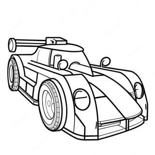 Nopea Lego kilpa-auto värityssivu | Lego-auto värityssivu