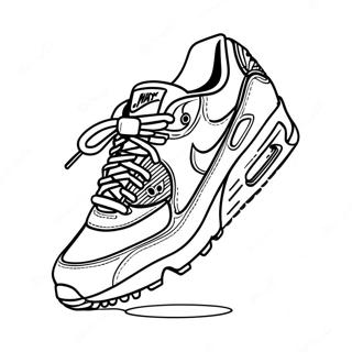 Värikkäät Air Max -kengät värityssivu | Air Max värityssivu