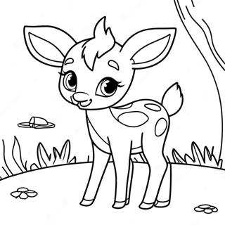 Bambi Värittämissivu | Bambi värityssivu