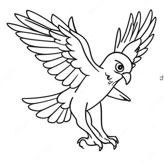 Jet the Hawk Toimintapose Värittämissivu | Jet Hawk värityssivu