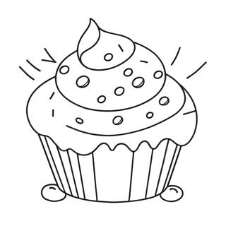 Muffinssi värityskuva | Muffini värityssivu