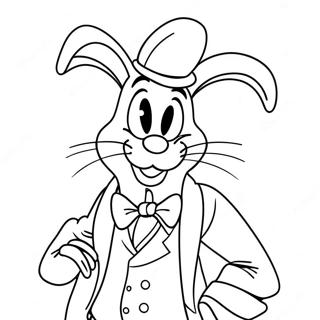 Roger Rabbit -värityssivu | Roger Rabbit värityssivu