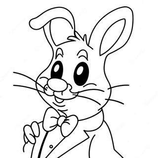 Roger Rabbit hauskoilla laseilla värityssivu | Roger Rabbit värityssivu