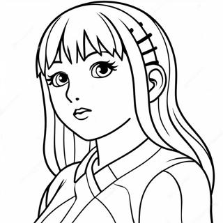 Hinata värityskuva | Hinata värityssivu