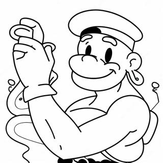 Popeye-värityssivu | Popeye värityssivu