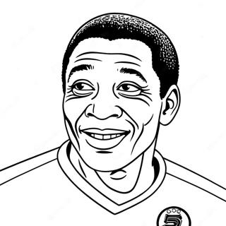 Pele Jalkapallon Legenda Värittämissivu | Pele värityssivu
