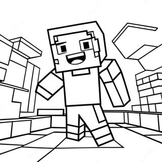 Minecraft Alex - värityssivu | Minecraft Alex värityssivu