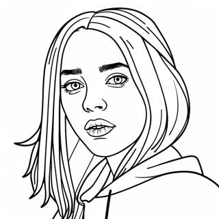 Billie Eilish - Värittämissivu | Billie Eilish värityssivu