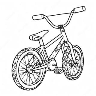 BMX-pyörä värityssivu | BMX värityssivu