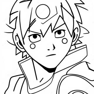 Minato Rasenganin kanssa värityssivu | Minato värityssivu