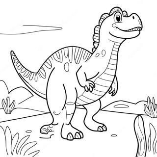 Spinosaurus värityssivu | Spinosaurus värityssivu