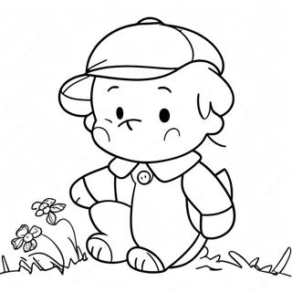 Seikkailunhaluinen Christopher Robin -värityssivu | Christopher Robin värityssivu