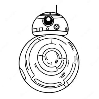 BB8 galaktisessa seikkailussa värityssivu | BB8 värityssivu