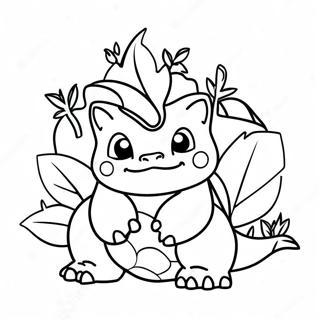 Ivysaur värityskuva | Ivysaur värityssivu