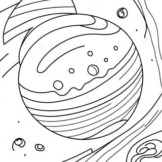 Jupiter-planeetta värityssivu | Jupiter värityssivu