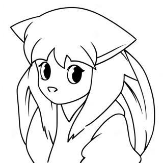 Inuyasha Tetsusaigan kanssa värityssivu | Inuyasha värityssivu
