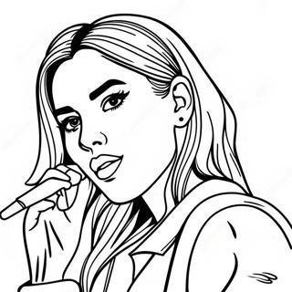 Dua Lipan Värittämissivu | Dua Lipa värityssivu