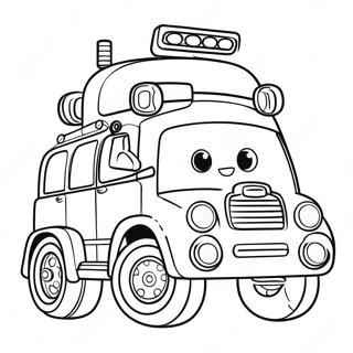 Robocar Poli värityssivu | Robocar Poli värityssivu