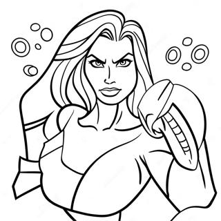 She Hulk toiminnassa värityssivu | She Hulk värityssivu