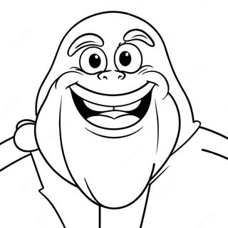 Grimace Hahmo Värittämissivu | Grimace värityssivu