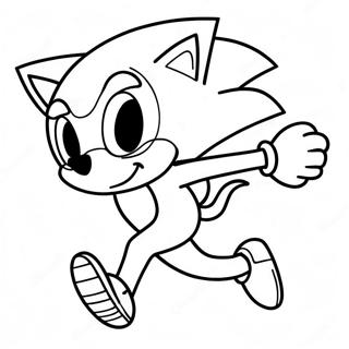 Sonic Siili Juoksemassa Nopeasti Värittämissivu | Sonic Boom värityssivu
