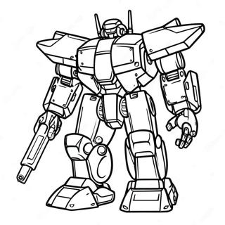 Mecha-rakentajat - värityssivu | Mecha Builders värityssivu
