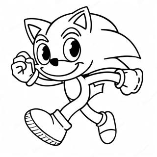 Sonic Siili Juoksee Nopeasti Värittämissivu | Sonic Underground värityssivu