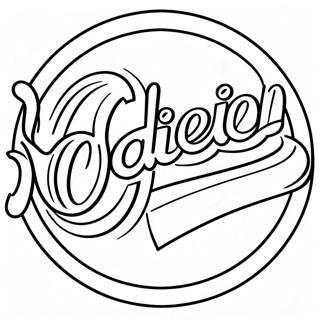 Dairy Queen -logo värityskuva | Maitokuningatar värityssivu