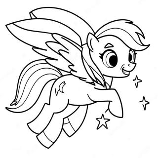 Rainbow Dash lentävä värittämissivu | MLP värityssivu
