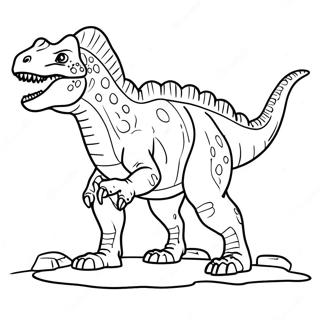 Carnotaurus värityssivu | Carnotaurus värityssivu