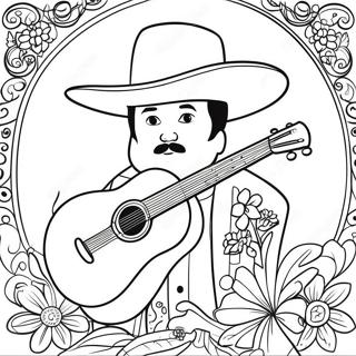 Mariachi - Värittämissivu | Mariachi värityssivu