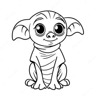 Dobby Sukat Jalassa - Värittämissivu | Dobby värityssivu