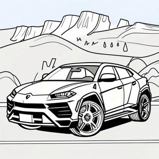 Lamborghini Urus värityssivu | Lamborghini Urus värityssivu