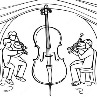 Kaunis sello konserttivärityskuva | Sello värityssivu