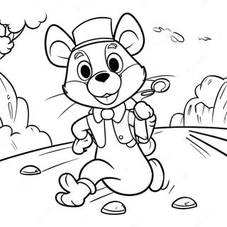 Geronimo Stilton seikkailullinen matka värityssivu | Geronimo Stilton värityssivu