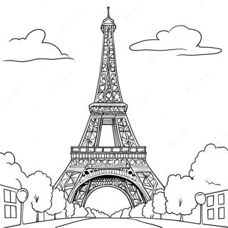 Eiffel-torni värityssivu | Eiffel-torni värityssivu