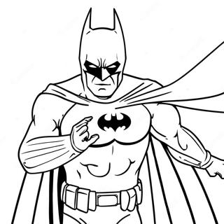 Batman Toiminnassa Värittämissivu | DC värityssivu